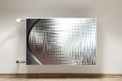 Magnetisk radiatorkåpa Silver abstraktion