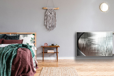 Magnetisk radiatorkåpa Silver abstraktion