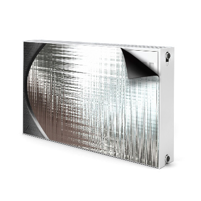 Magnetisk radiatorkåpa Silver abstraktion
