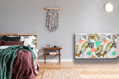 Magnetiskt radiatorskydd Prickar och löv