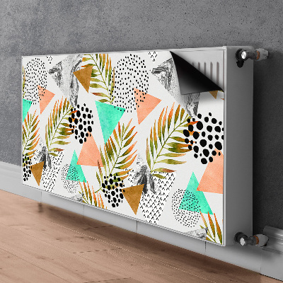 Magnetiskt radiatorskydd Prickar och löv