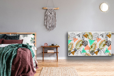 Magnetiskt radiatorskydd Prickar och löv
