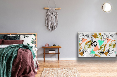 Magnetiskt radiatorskydd Prickar och löv
