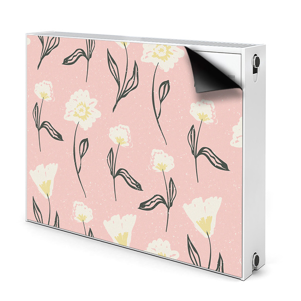Magnetiskt radiatorskydd Fina blommor
