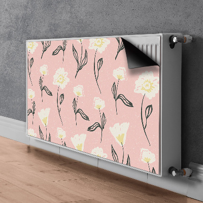 Magnetiskt radiatorskydd Fina blommor