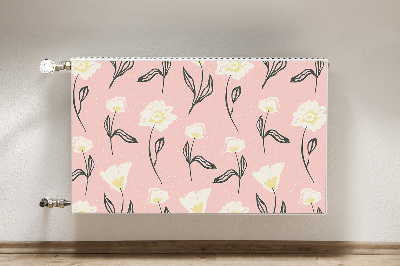 Magnetiskt radiatorskydd Fina blommor