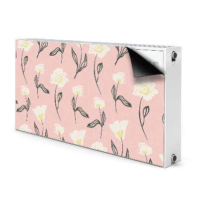 Magnetiskt radiatorskydd Fina blommor