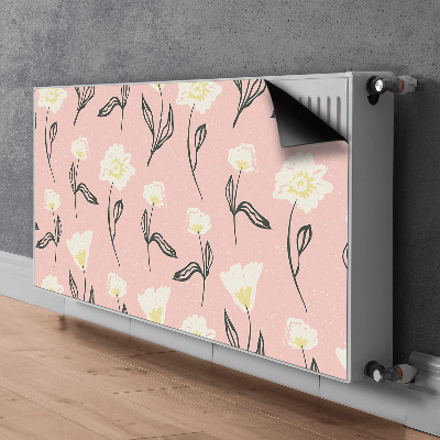 Magnetiskt radiatorskydd Fina blommor