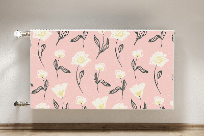 Magnetiskt radiatorskydd Fina blommor