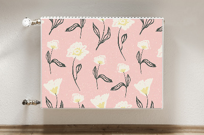 Magnetiskt radiatorskydd Fina blommor