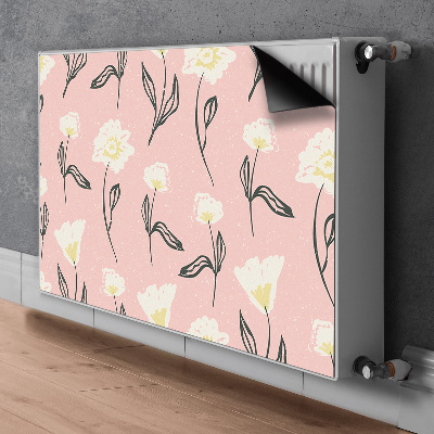 Magnetiskt radiatorskydd Fina blommor