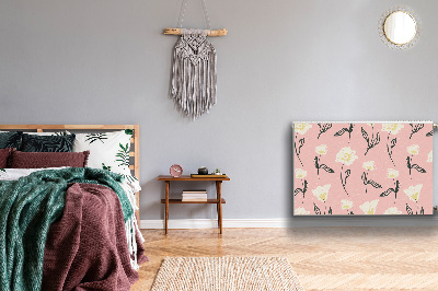 Magnetiskt radiatorskydd Fina blommor