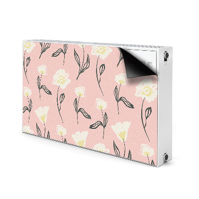 Magnetiskt radiatorskydd Fina blommor