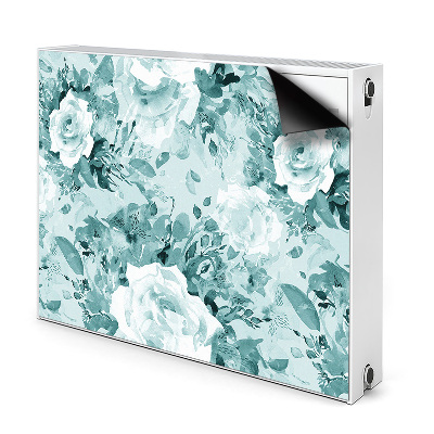 Magnetiskt radiatorskydd Blå blommor