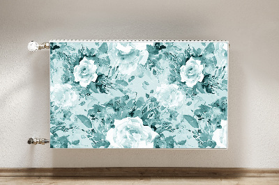 Magnetiskt radiatorskydd Blå blommor