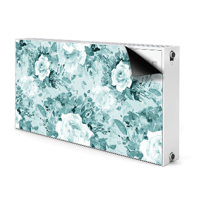 Magnetiskt radiatorskydd Blå blommor