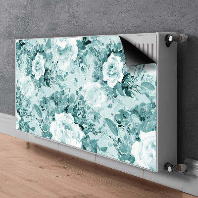 Magnetiskt radiatorskydd Blå blommor