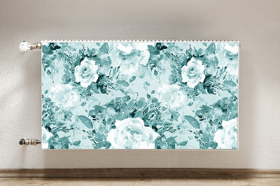 Magnetiskt radiatorskydd Blå blommor