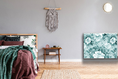 Magnetiskt radiatorskydd Blå blommor