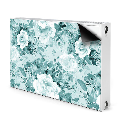 Magnetiskt radiatorskydd Blå blommor