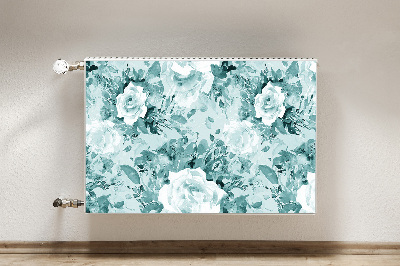 Magnetiskt radiatorskydd Blå blommor