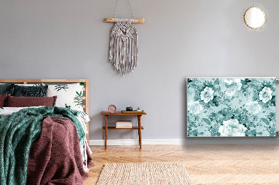 Magnetiskt radiatorskydd Blå blommor