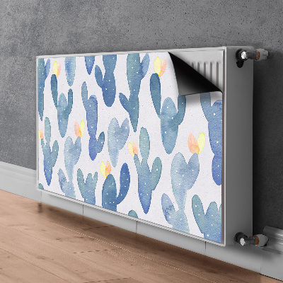 Magnetisk radiatorkåpa Målade kaktusar