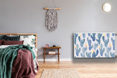 Magnetisk radiatorkåpa Målade kaktusar