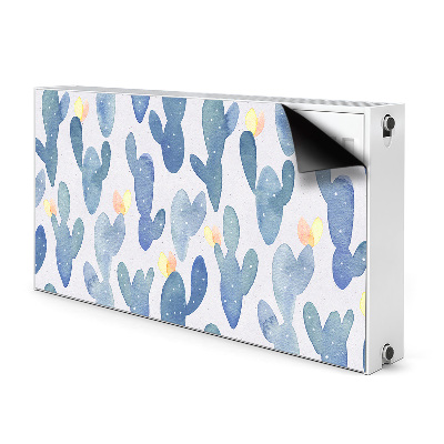 Magnetisk radiatorkåpa Målade kaktusar