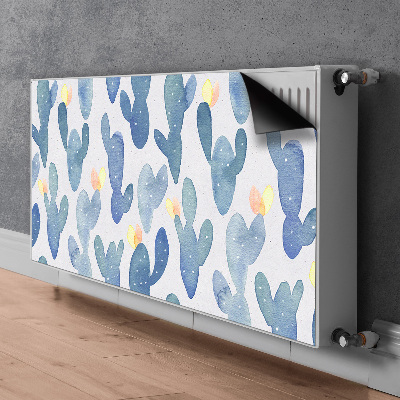 Magnetisk radiatorkåpa Målade kaktusar