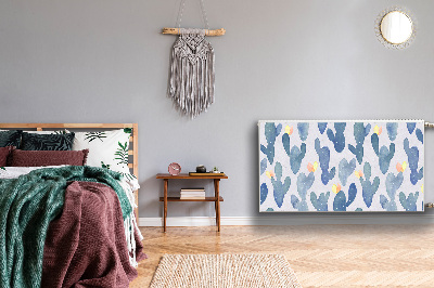 Magnetisk radiatorkåpa Målade kaktusar