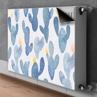 Magnetisk radiatorkåpa Målade kaktusar