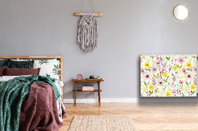 Magnetisk radiatorkåpa Färgglada blommor