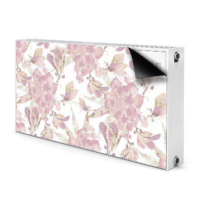 Magnetiskt radiatorskydd Hibiskus ljusrosa