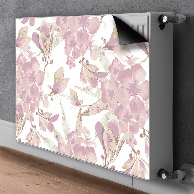 Magnetiskt radiatorskydd Hibiskus ljusrosa
