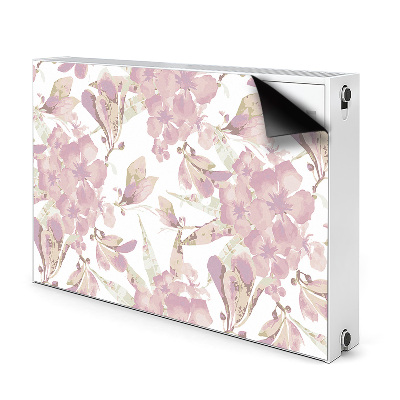 Magnetiskt radiatorskydd Hibiskus ljusrosa