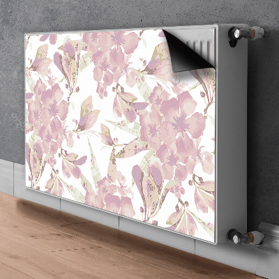 Magnetiskt radiatorskydd Hibiskus ljusrosa