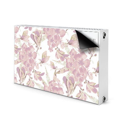 Magnetiskt radiatorskydd Hibiskus ljusrosa