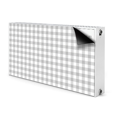 Magnetiskt radiatorskydd Grårutigt mönster