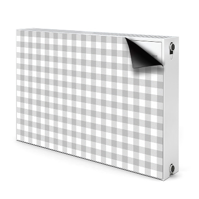 Magnetiskt radiatorskydd Grårutigt mönster