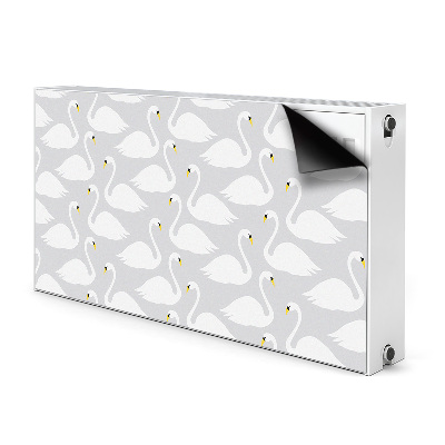 Magnetiskt radiatorskydd Vita svanar