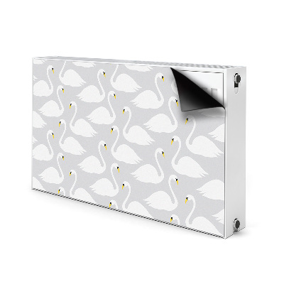 Magnetiskt radiatorskydd Vita svanar