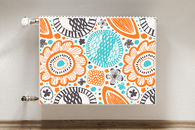 Magnetiskt radiatorskydd Pastellblommor