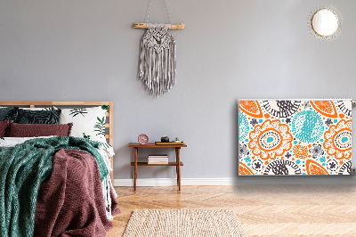 Magnetiskt radiatorskydd Pastellblommor