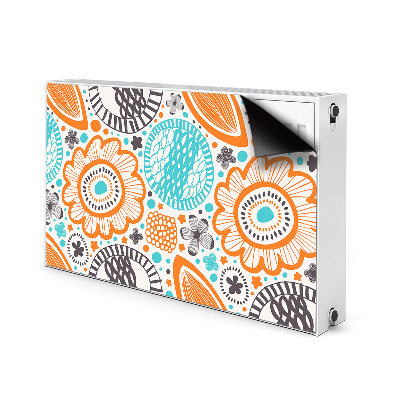 Magnetiskt radiatorskydd Pastellblommor