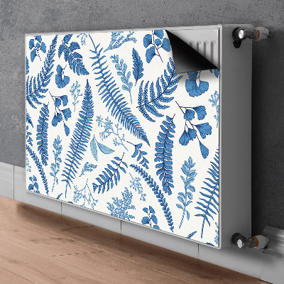 Magnetisk radiatorkåpa Blå ormbunke