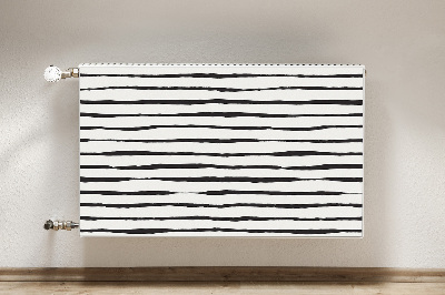 Magnetisk radiatorkåpa Svarta linjer