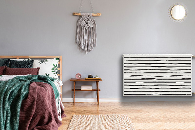 Magnetisk radiatorkåpa Svarta linjer