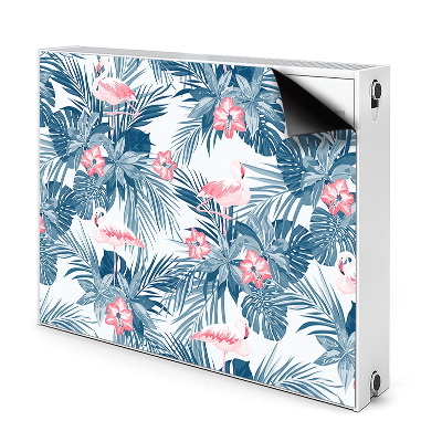Magnetiskt radiatorskydd Flamingos och fläckar