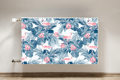 Magnetiskt radiatorskydd Flamingos och fläckar
